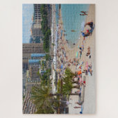 モンテカルロのビーチの写真 ジグソーパズル (縦)