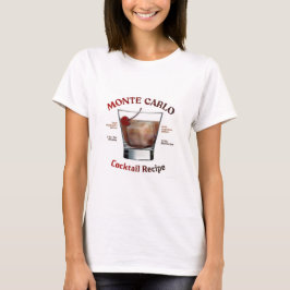 モンテカルロカクテルレシピTシャツ Tシャツ