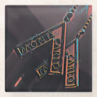 モンテカルロガラスアート ガラスコースター