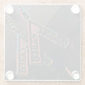 モンテカルロガラスアート ガラスコースター (裏面)