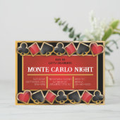 モンテカルロナイト資金集めイベントVIP招待状 案内状 (スタンド正面)