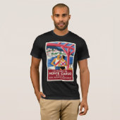 モンテカルロビーチ – アールデコ調のリビエラ旅行 Tシャツ (正面フル)