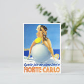 モンテカルロモナコフランスヴィンテージ旅行 ポストカード (スタンド正面)