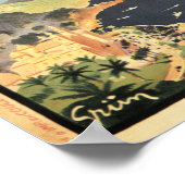 モンテカルロモナコヴィンテージアールデコ旅行ポスター ポスター (角)