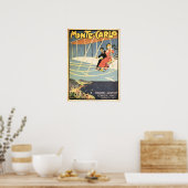 モンテカルロモナコヴィンテージアールデコ旅行ポスター ポスター (キッチン)