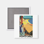 モンテカルロモナコヴィンテージトラベル マグネット (正面/裏面)