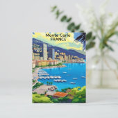 モンテカルロモナコ旅行はがき，モナコポストカー ポストカード (スタンド正面)