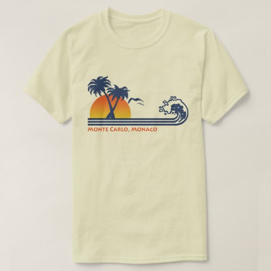 モンテカルロモナコ Tシャツ (デザイン正面)