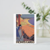 モンテカルロヴィンテージアールデコテニス葉書 ポストカード (スタンド正面)