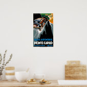 モンテカルロ自動ラリー~ヴィンテージ自動車Ad ポスター (キッチン)