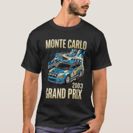モンテカルロ2003ヴィンテージグランプリレーシングポスター Tシャツ