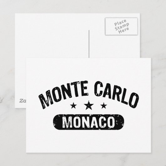 モンテカルロ ポストカード (正面/裏面)
