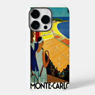 モンテカルロ モナコのヴィンテージ旅行 テニス スポーツ iPhone 14 PROケース