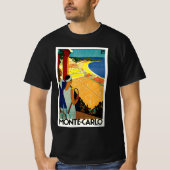 モンテカルロ モナコのヴィンテージ旅行 テニス スポーツ Tシャツ (正面)