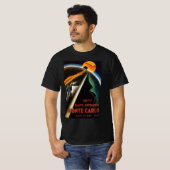 モンテカルロ・ラリーのヴィンテージ旅行ポスター Tシャツ (正面フル)