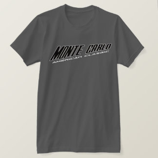 モンテカルロ-傾けられたデザインのアメリカ人のクラシック Tシャツ
