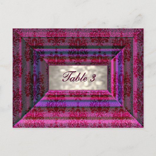 モンテクステーブル番号カード ポストカード (正面)