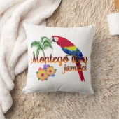 モンテゴベイジャマイカトロピカルパロット クッション (ブランケット)