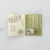 モンテゴベイジャマイカパスポート結婚式招待状 招待状 (内部)