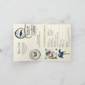 モンテゴベイジャマイカパスポート結婚式招待状 招待状 (内部)