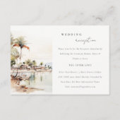 モンテゴベイジャマイカランドスケープウェディングレセプション エンクロージャーカード (正面)