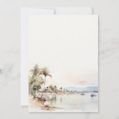 モンテゴベイジャマイカ水彩風景結婚ズ セーブザデート (裏面)