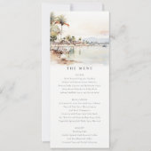 モンテゴベイジャマイカ結婚ランドスケープメニューカード 招待状 (正面)