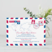 モンテゴベイ ジャマイカ エアメール ポスト ウェディング レセプション 招待状 (スタンド正面)