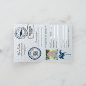 モンテゴーベイ ジャマイカ パスポート ウェディング 招待状 (内部)