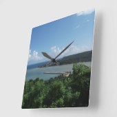 モンテゴ・ベイ、ジャマイカの時計 スクエア壁時計 (傾斜)