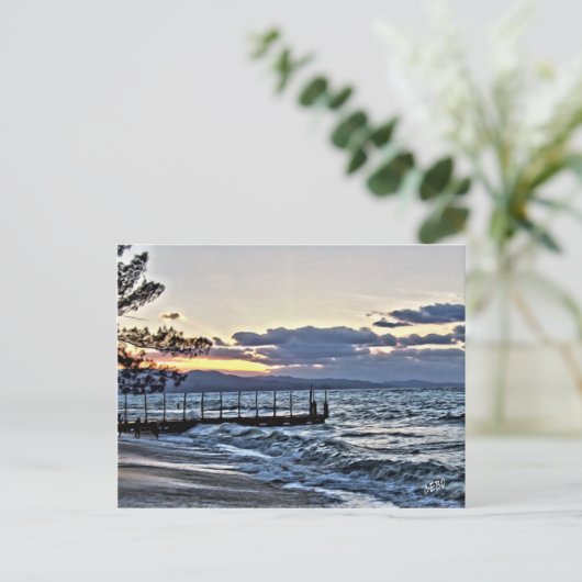 モンテゴ・ベイ、ジャマイカの美しい日没 ポストカード (スタンド正面)