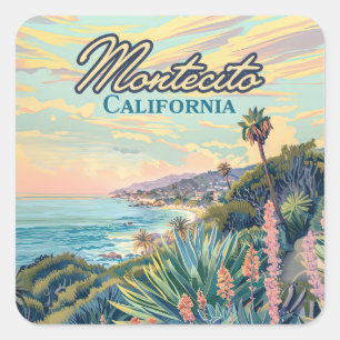 モンテシトカリフォルニアサンタバーバラコーストライン スクエアシール
