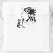 モンテスマが古代メキシコアートを捧げる スクエアシール (バッグ)