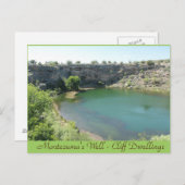 モンテスマの井戸の崖の住居アリゾナのポストカード ポストカード (正面/裏面)