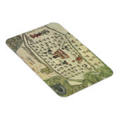 モンテスマアステカの帝国アンティーク世界地図1577 マグネット (右側)