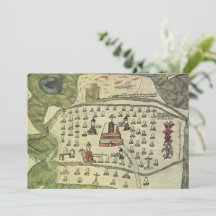 モンテスマアステカの帝国アンティーク世界地図1577