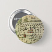 モンテスマアステカの帝国アンティーク世界地図1577 缶バッジ (正面&裏面)