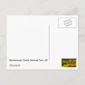 モンテスマ城天然記念物 ポストカード (裏面)