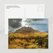 モンテズマピーク、嵐の空、コロナド国定記念碑 ポストカード (正面/裏面)
