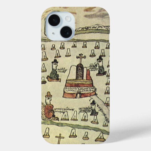 モンテズーマの古代アステカ帝国、1577年の古地図 Case-Mate iPhoneケース (裏面)
