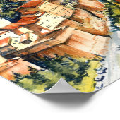 モンテタイタノサンマリノウォーター絵を描カラーズトラベル ポスター (角)