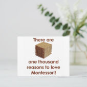モンテッソーリを愛する1000の理由 ポストカード (スタンド正面)
