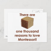 モンテッソーリを愛する1000の理由 ポストカード (正面/裏面)