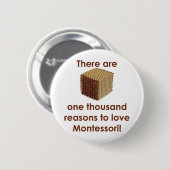 モンテッソーリを愛する1000の理由 缶バッジ (正面&裏面)