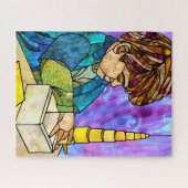 モンテッソーリイエローノーブレスシリンダパズル ジグソーパズル (横)