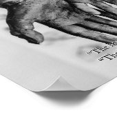 モンテッソーリセンゾルーハンズ引用文形見 ポスター (角)