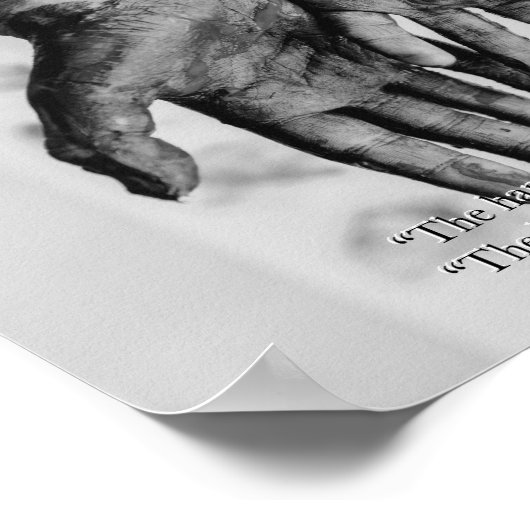 モンテッソーリセンゾルーハンズ引用文形見 ポスター (角)