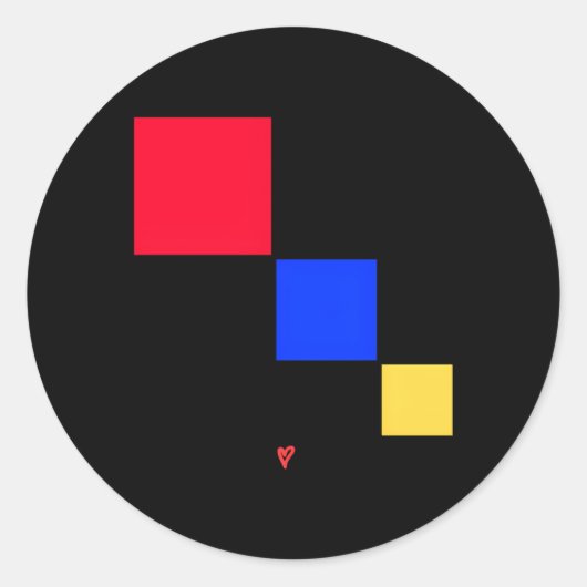 モンテッソーリ三項立方体 – 私はモンテッソーリ ラウンドシール (正面)