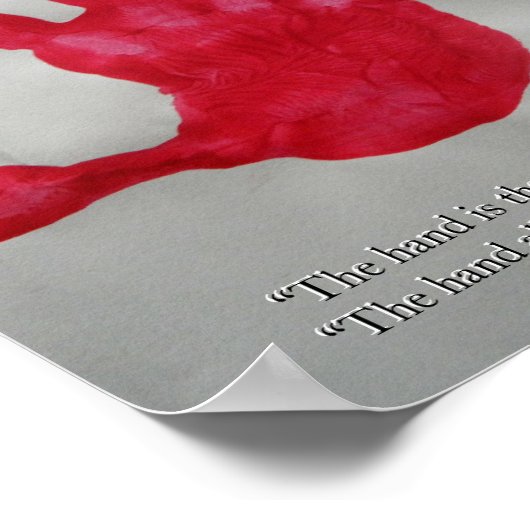 モンテッソー絵を描リ引用文形見 ポスター (角)