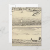 モンテッロの鳥瞰図 ポストカード (正面/裏面)